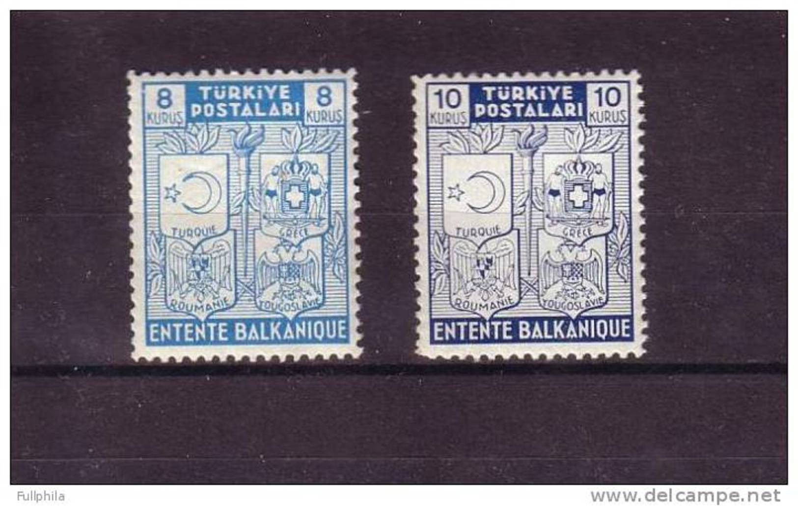 1940 TURKEY THE BALKAN ENTENTE MNH ** - Unused Stamps