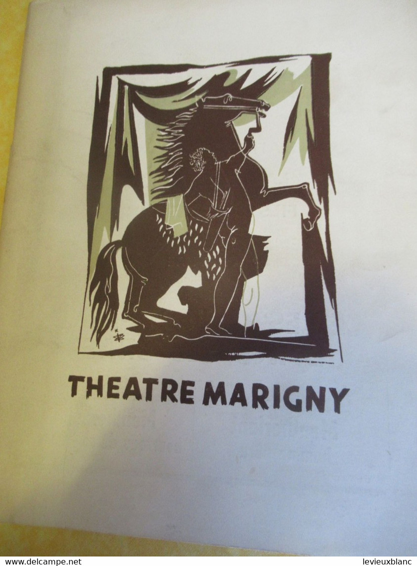 Programme Ancien De LUXE /Théâtre MARIGNY/ La Répétition Ou L'Amour Puni / Jean ANOUILH/Janvier 1951 PROG351 - Programma's