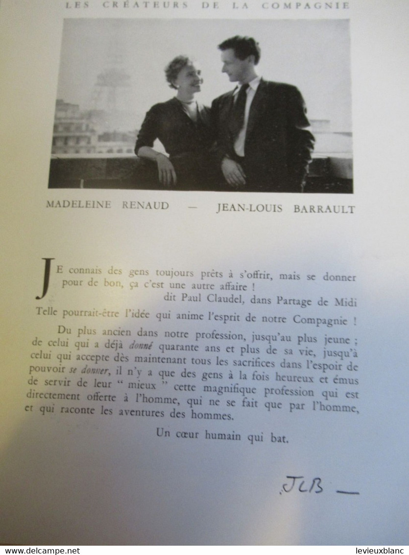 Programme ancien de LUXE /Théâtre MARIGNY/ La Répétition ou l'Amour puni / Jean ANOUILH/Janvier 1951 PROG351