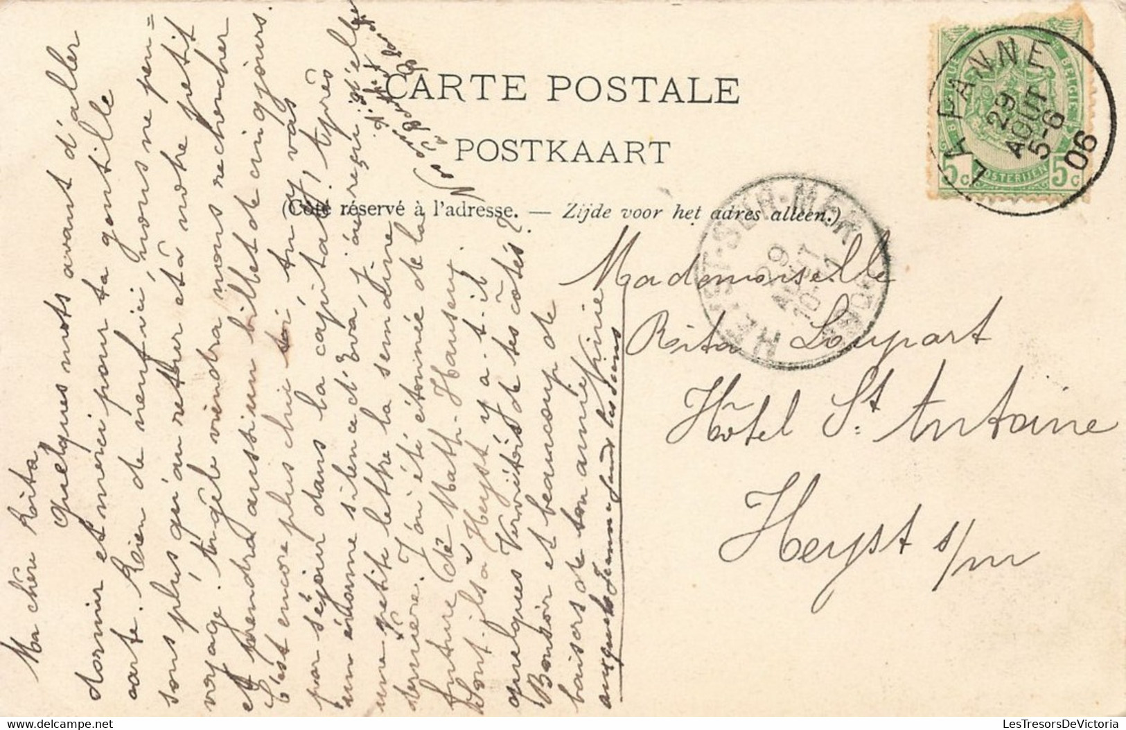 Belgique - La Panne - Route De Furnès - Edit. Albert Sugg - Oblitéré La Panne 1906 - Animé - Carte Postale Ancienne - De Panne