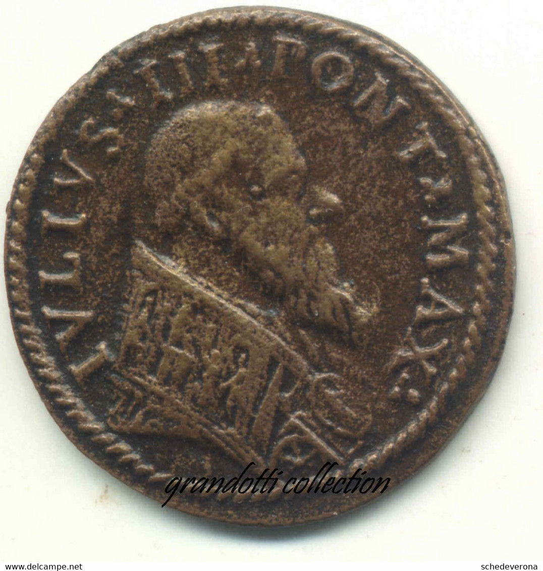 PAPA GIULIO III ANNONA PONTIFICIA MEDAGLIA 1550 - Royal/Of Nobility