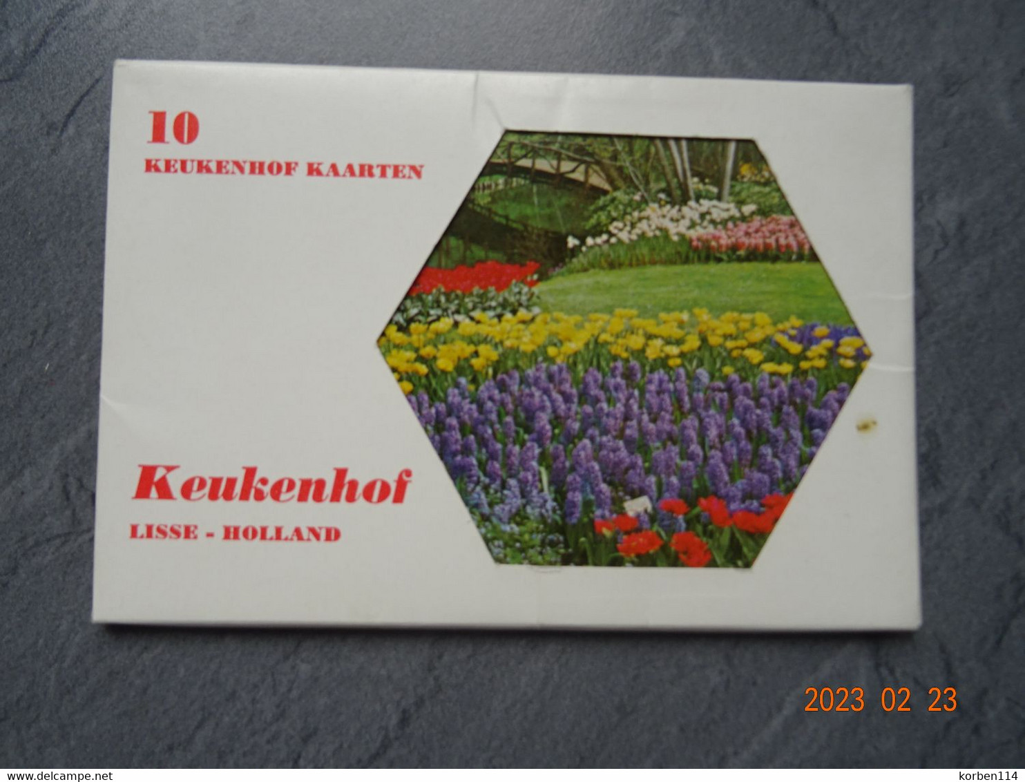 BOEKJE VAN  10  PK/CP  15  X  9,50  CM   "  KEUKENHOF  " - Lisse