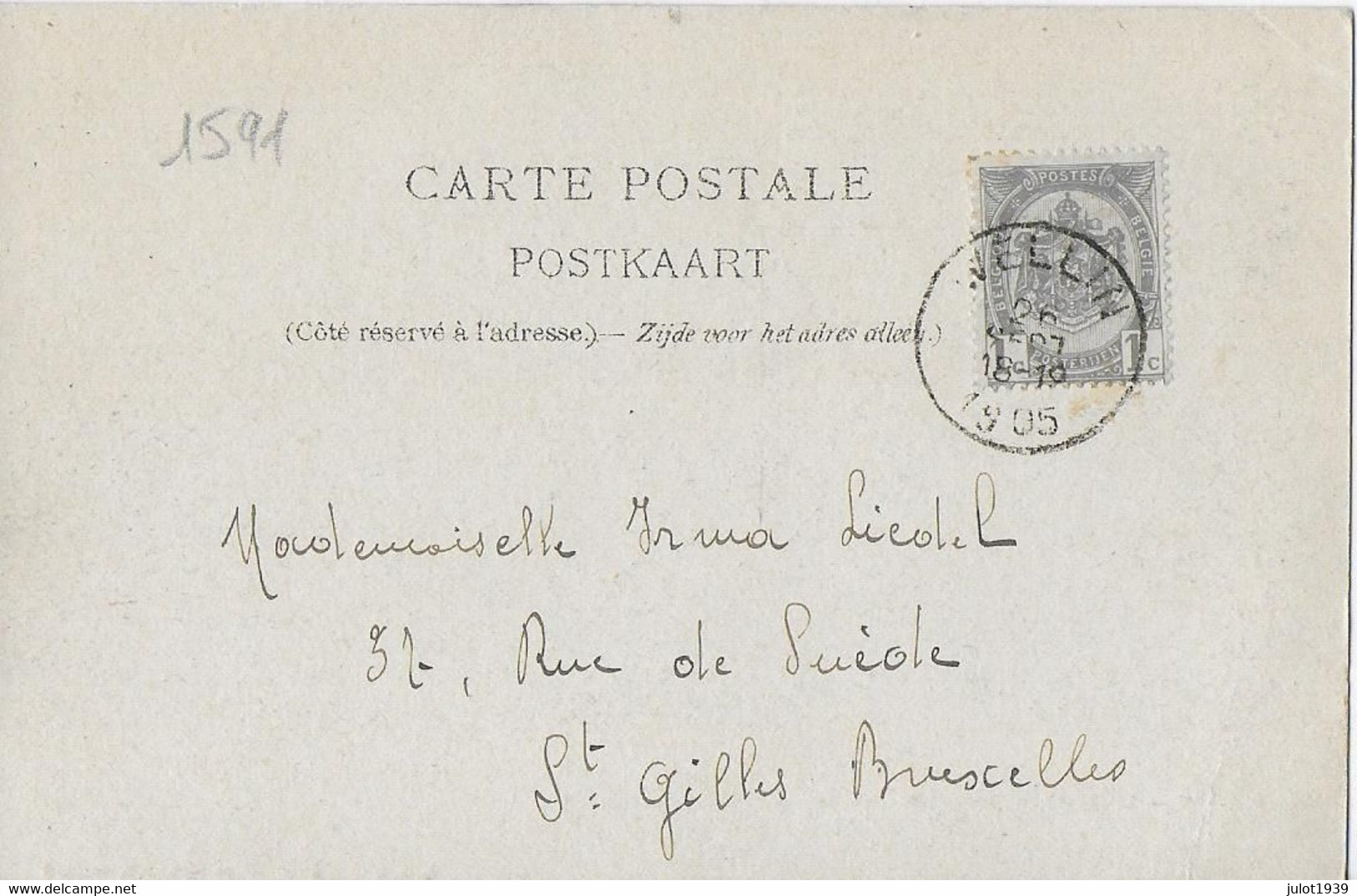 Julot1939 .  WELLIN ..-- Fond Des VAULX . CHARIOT Marqué " TAGNON Fres " . 1905 Vers St-GILLES . Vverso . - Wellin