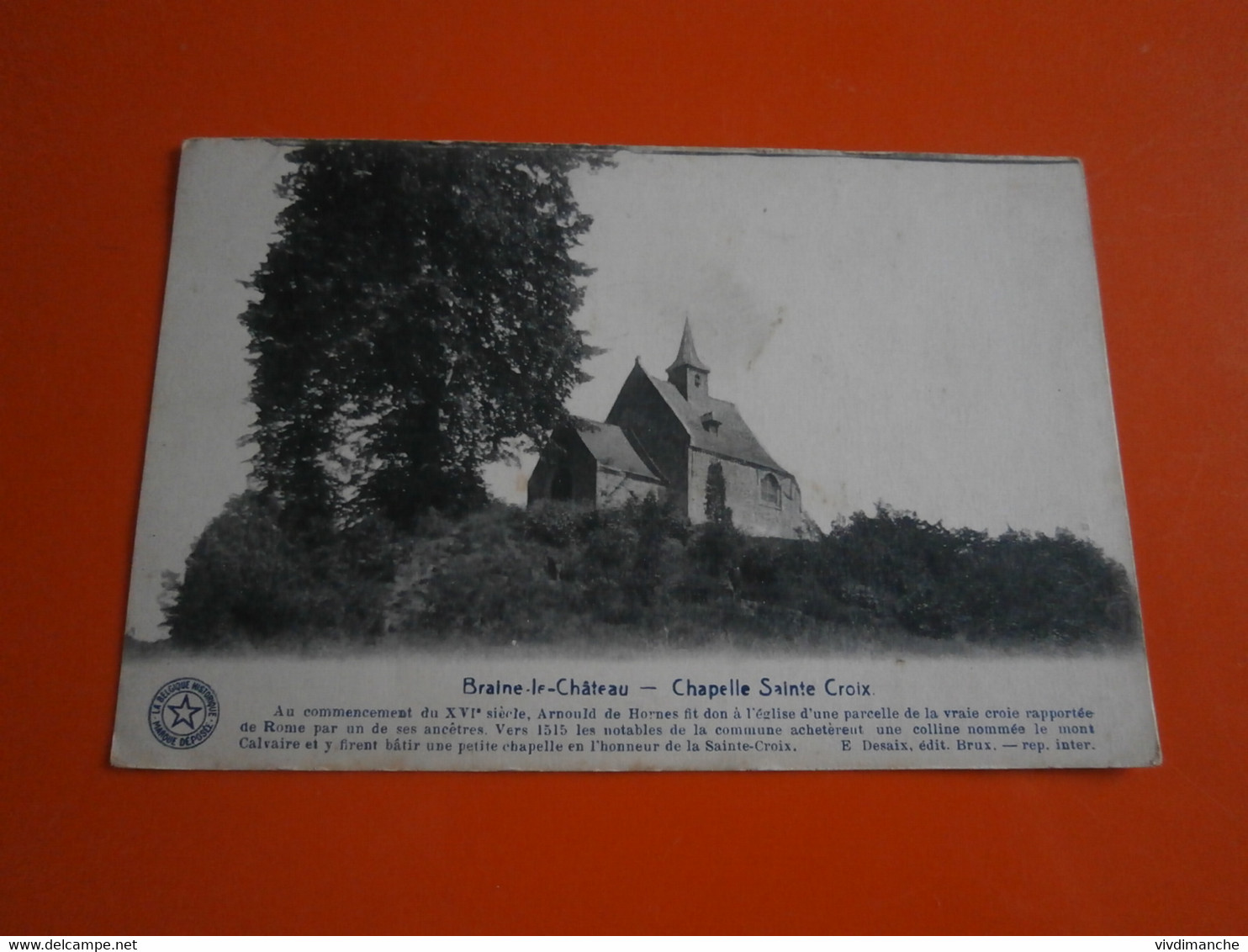 BRAINE LE CHATEAU - EGLISE ST REMY - CPA ECRITE ANNEES 25-26 - Kasteelbrakel