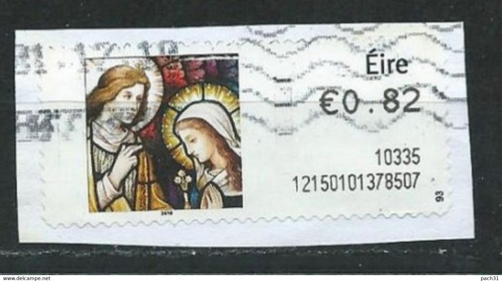 Irlande Vignette D'affranchissement 0,82E 2010  Religion - Franking Labels
