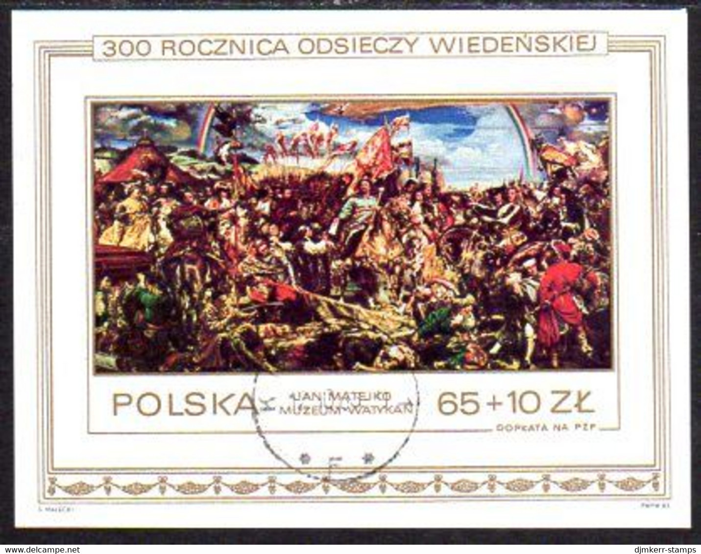 POLAND 1983 Tercentenary Of Relief Of Vienna  Block  Used.  Michel Block 93 - Blocs & Feuillets