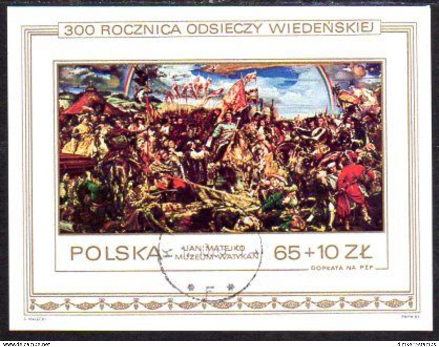 POLAND 1983 Tercentenary Of Relief Of Vienna  Block  Used.  Michel Block 93 - Blocks & Kleinbögen