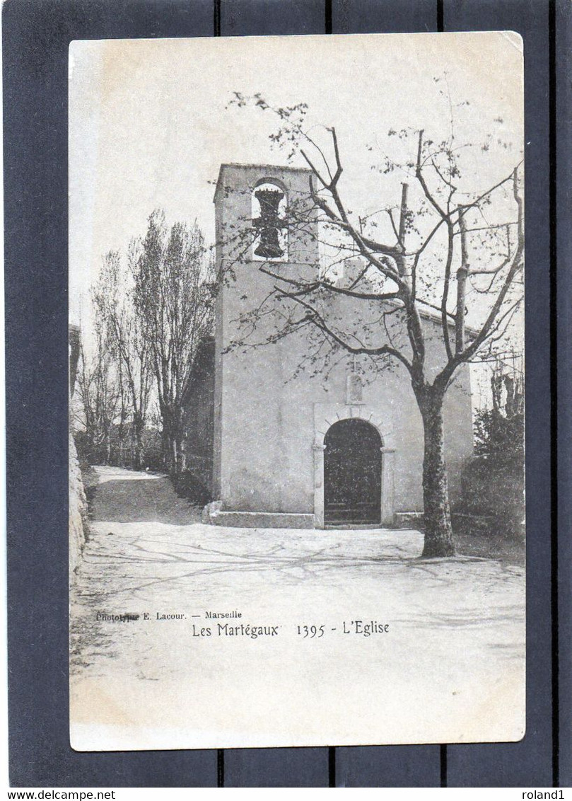 Marseille - Les Martegaux - L'église.( édit. E.Lacour ). - Quartiers Nord, Le Merlan, Saint Antoine