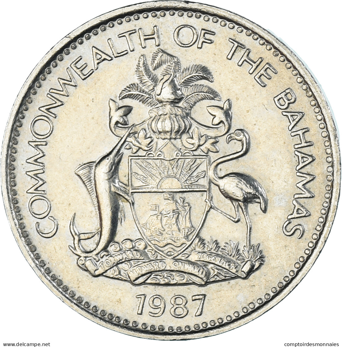 Monnaie, Bahamas, 5 Cents, 1987 - Bahamas