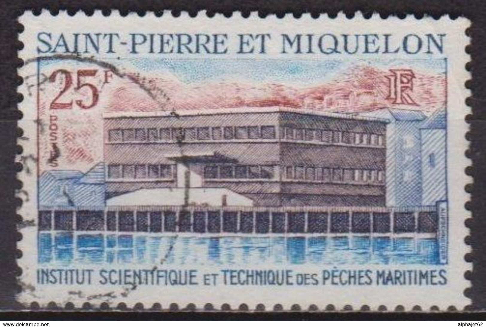 Batiment - SAINT PIERRE ET MIQUELON - La Trésorerie - N° 387 - 1969 - Oblitérés