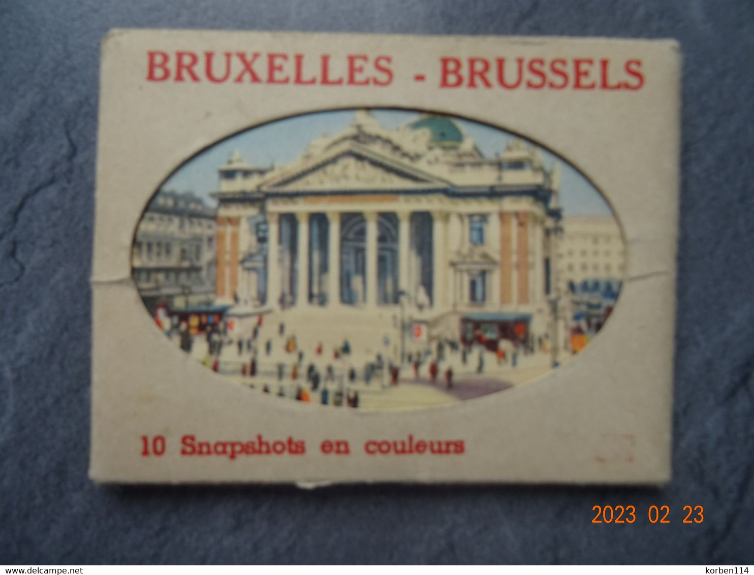 "  BRUSSEL  "  BOEKJE MET 10 CP/PK     9,5   X  7,5 Cm - Lotti, Serie, Collezioni