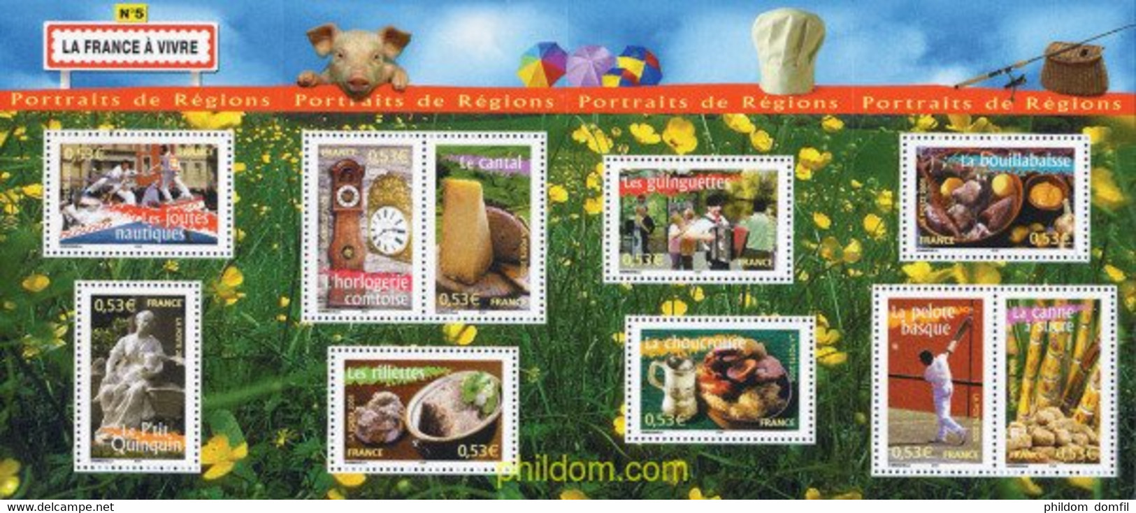 162605 MNH FRANCIA 2005 REGIONES DE FRANCIA - Horlogerie