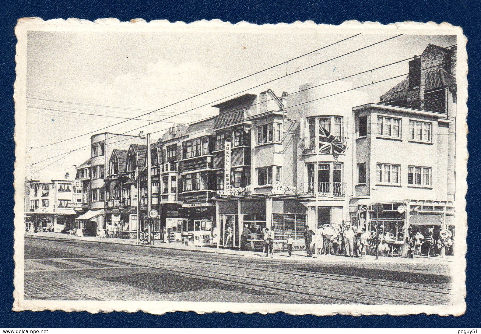 Ostdunkerque-Bains. Boulevard Albert 1er . Agence L'Essor. Apéro Bar, Glaces. 1960 - Oostduinkerke