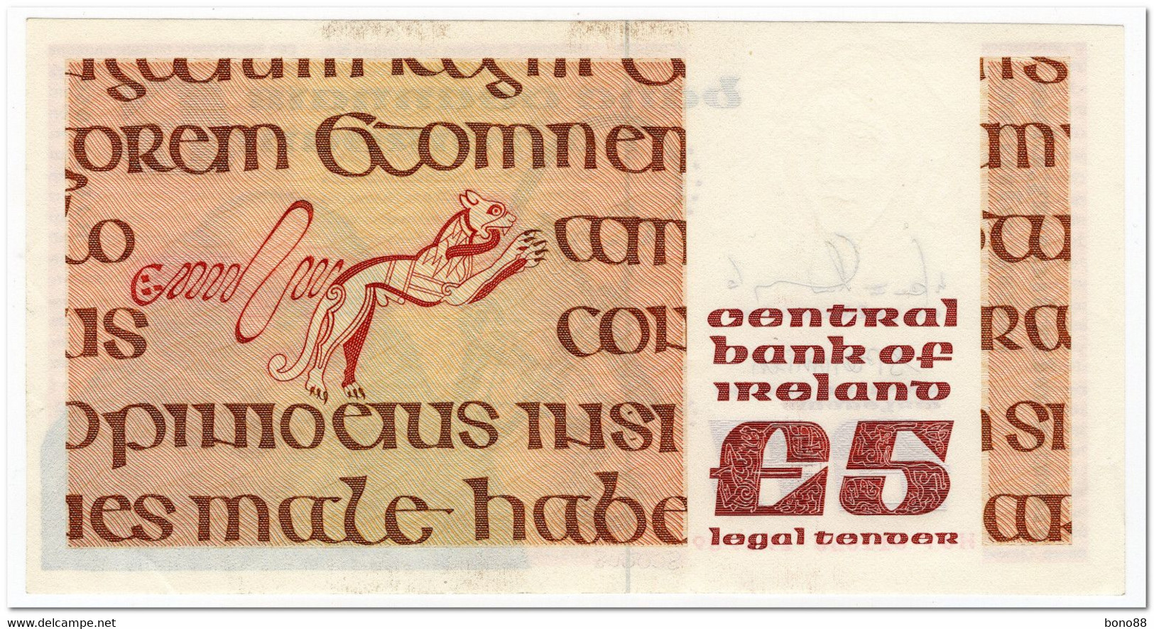 IRELAND,5 POUNDS,1989,P.71e,XF+ - Ierland