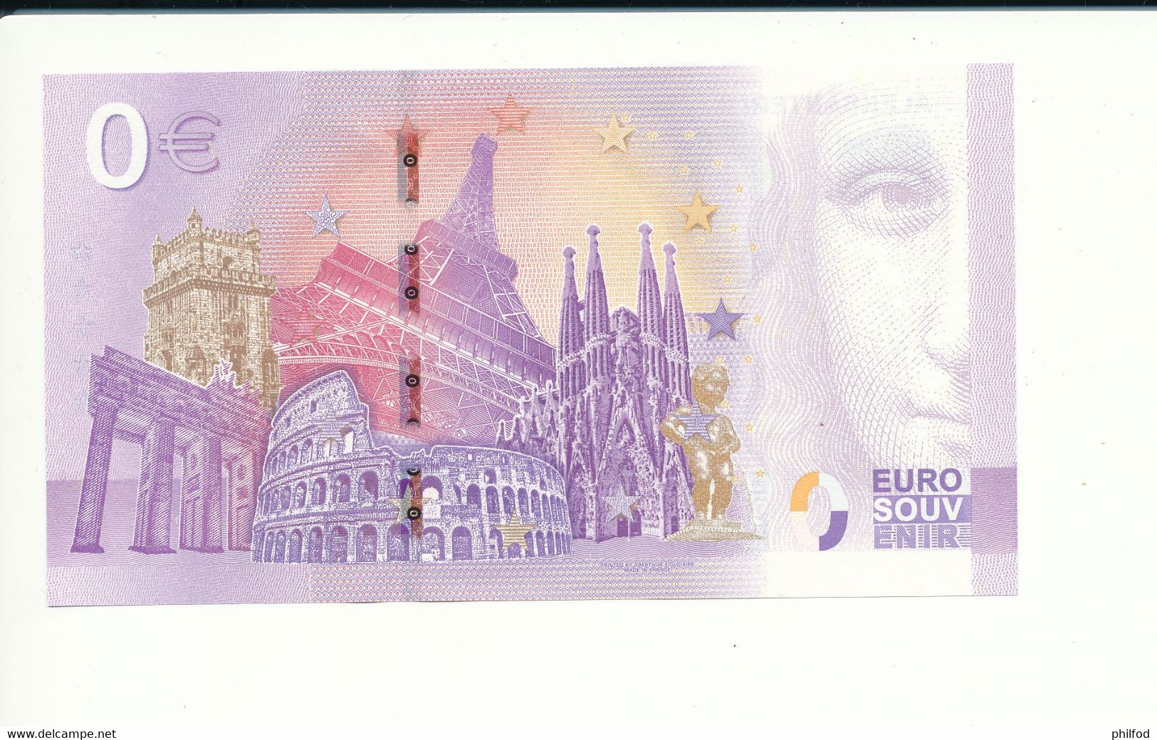 Billet Touristique 0 Euro - ALEKSANTERI III - LEBH - 2020-4 - ANNIV - N° 4874 - Autres & Non Classés