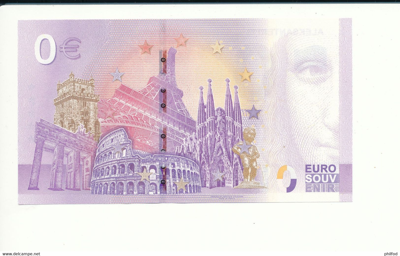Billet Touristique 0 Euro - ALEKSANTERI III  - LEBH - 2020-4 - N° 1176 - Autres & Non Classés