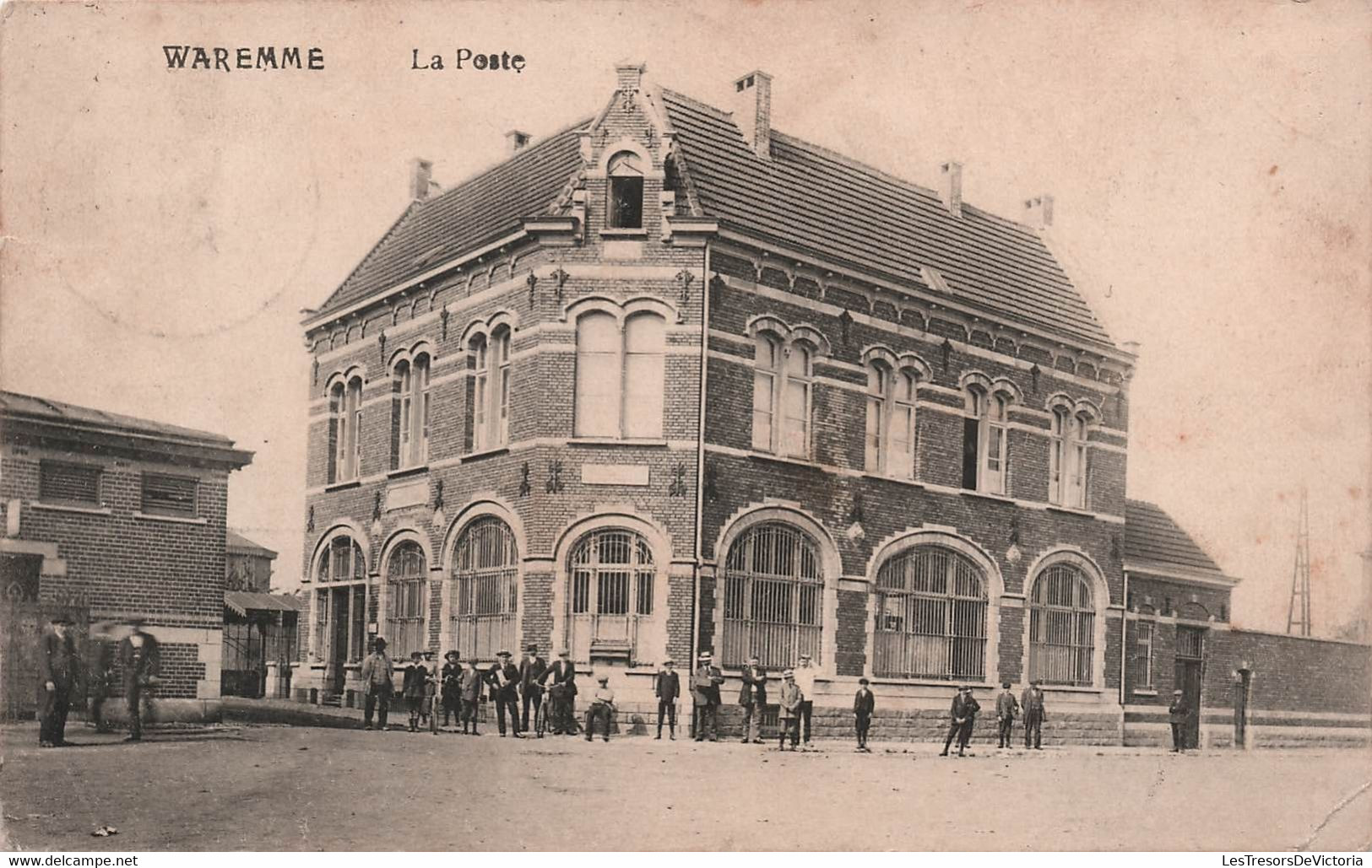 BELGIQUE - Waremme -  La Poste - Animé - Tampon Censure Allemande - Carte Postale Ancienne - Borgworm