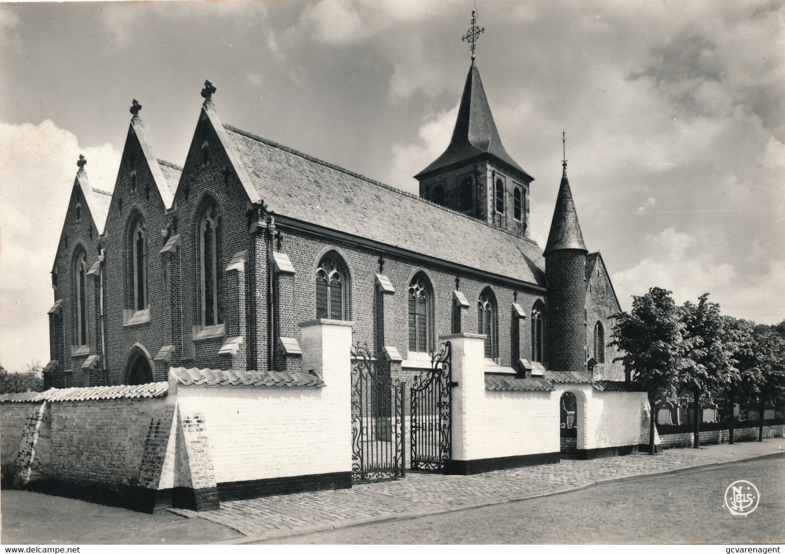 SINT MARTENS LATEM  -  SINT MARTINUSKERK   TOREN    FOTOKAART   2 SCANS - Sint-Martens-Latem