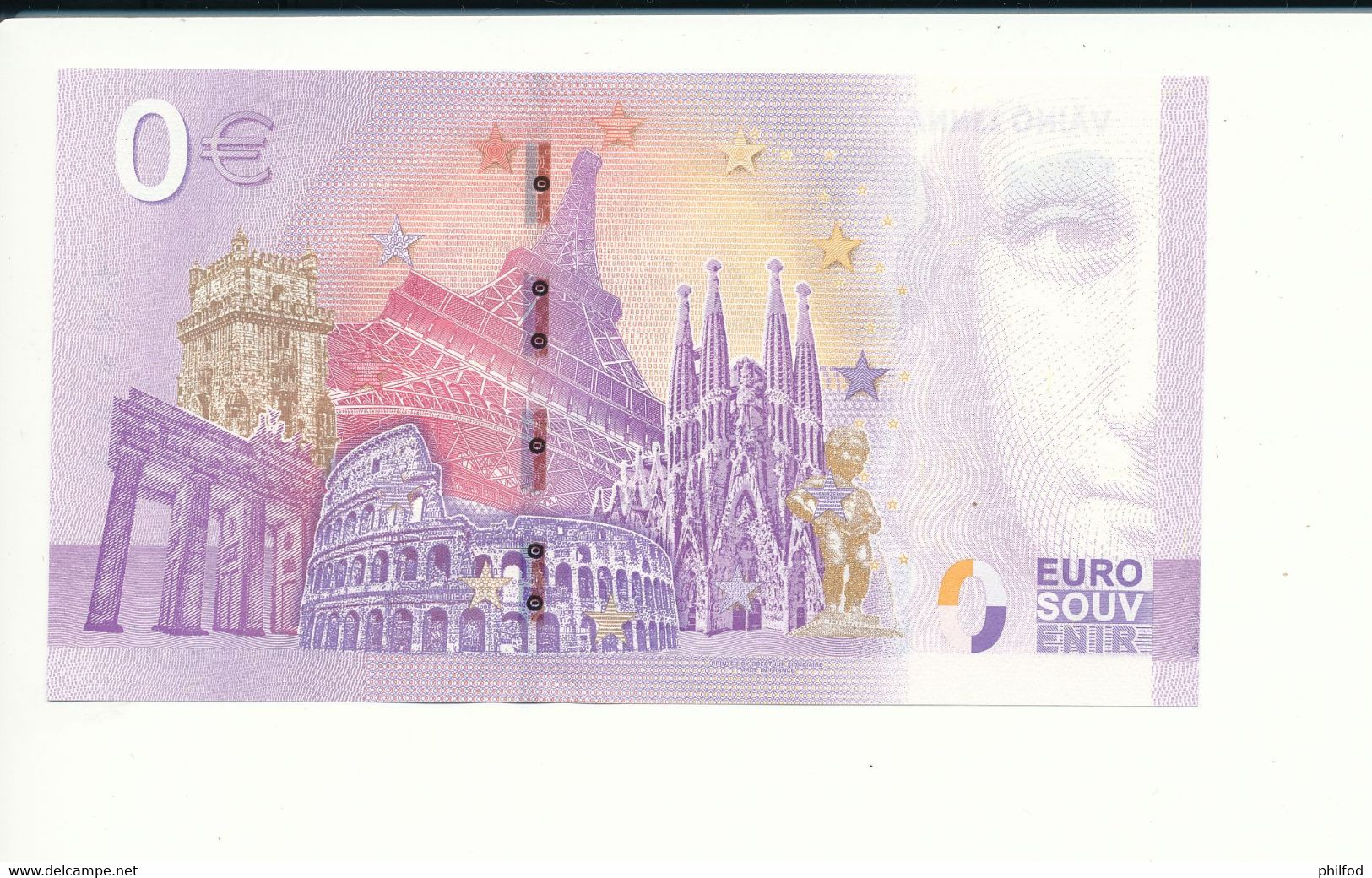 Billet Touristique 0 Euro - VÄINÖ LINNA - TUNTEMATON SOTILAS - LEBJ - 2020-1 - ANNIV - N° 4575 - Autres & Non Classés