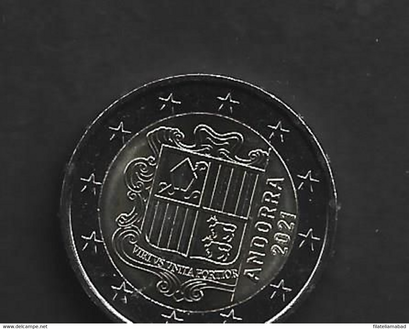 ANDORRA EUROS 1 MONEDA DE 2,00€  SACADA DEL ROLLO SIN CIRCULAR DE MOMENTO ESCASEAN. (m2021) - Andorra