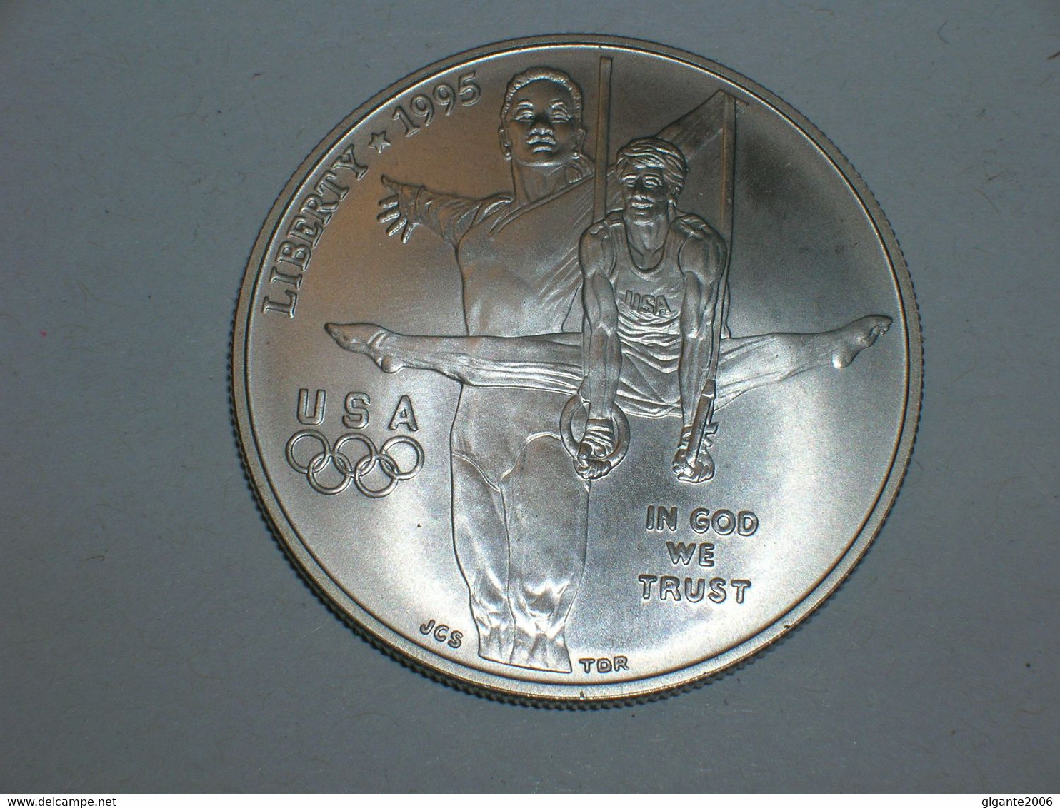 ESTADOS UNIDOS 1 Dolar OLIMPIADAS 1995 D, SIN CIRCULAR, Plata (13530) - Commemoratifs