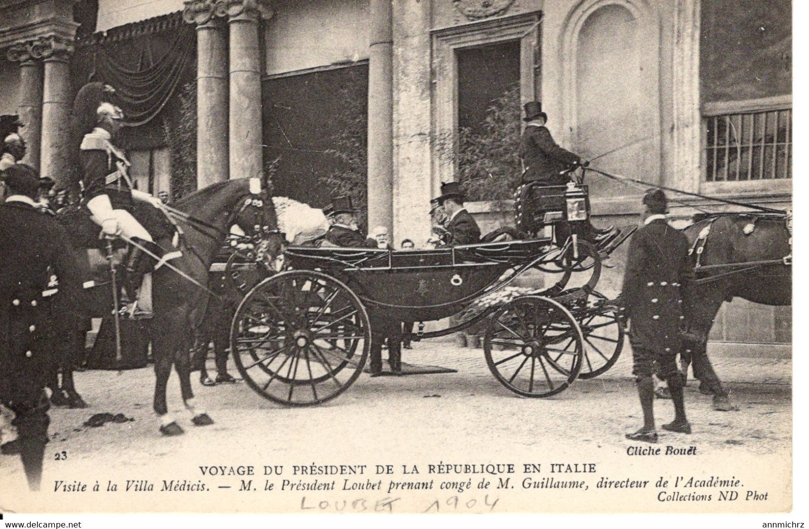 VOYAGE DU PRESIDENT DE LA REPUBLIQUE EN ITALIE VISITE A LA VILLA MEDICIS - Receptions