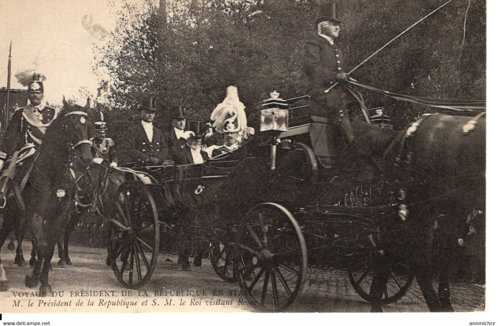 VOYAGE DU PRESIDENT DE LA REPUBLIQUE EN ITALIE VISITE DE ROME - Empfänge