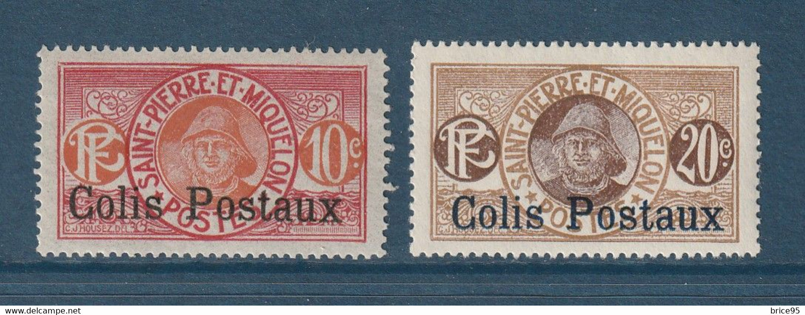 Saint Pierre Et Miquelon - Colis Postaux - YT N° 3 Et 4 * - Neuf Avec Charnière - 1917 à 1925 - Timbres-taxe