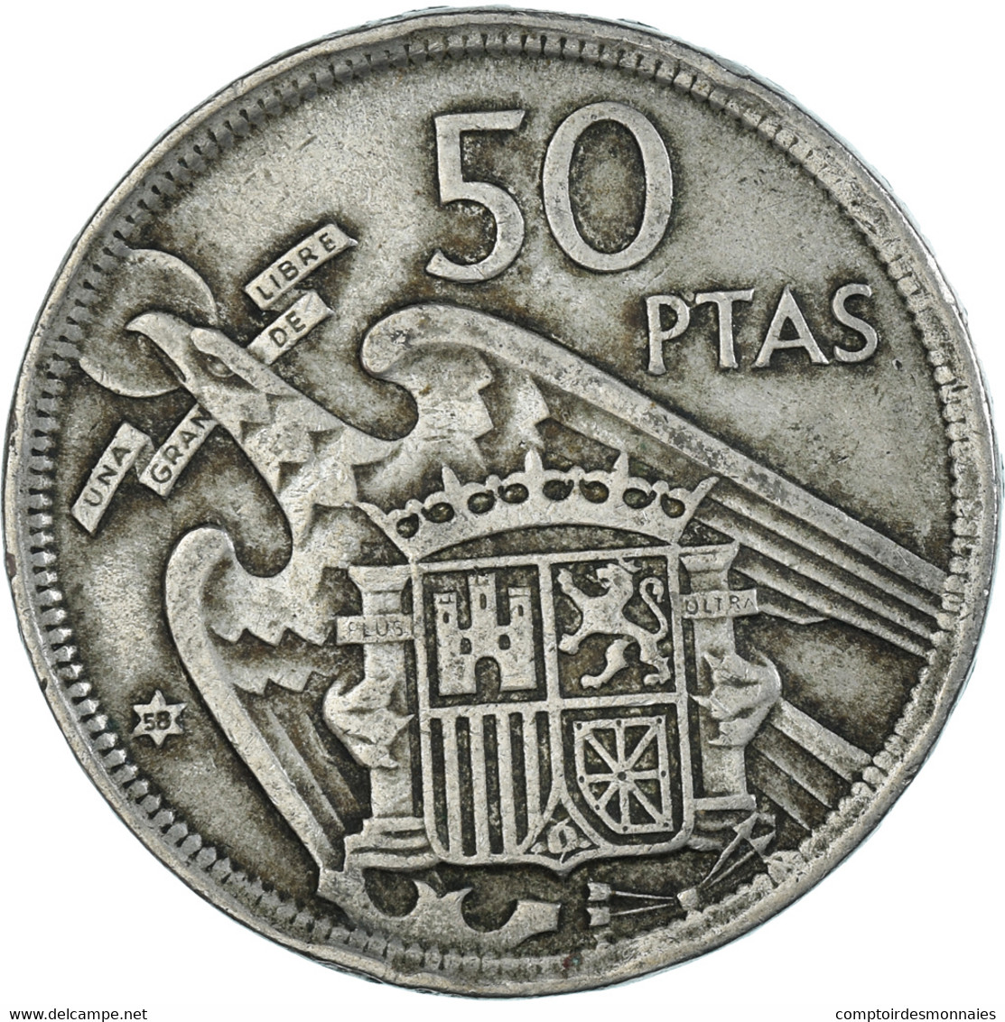 Monnaie, Espagne, 50 Pesetas, 1958 - 50 Peseta