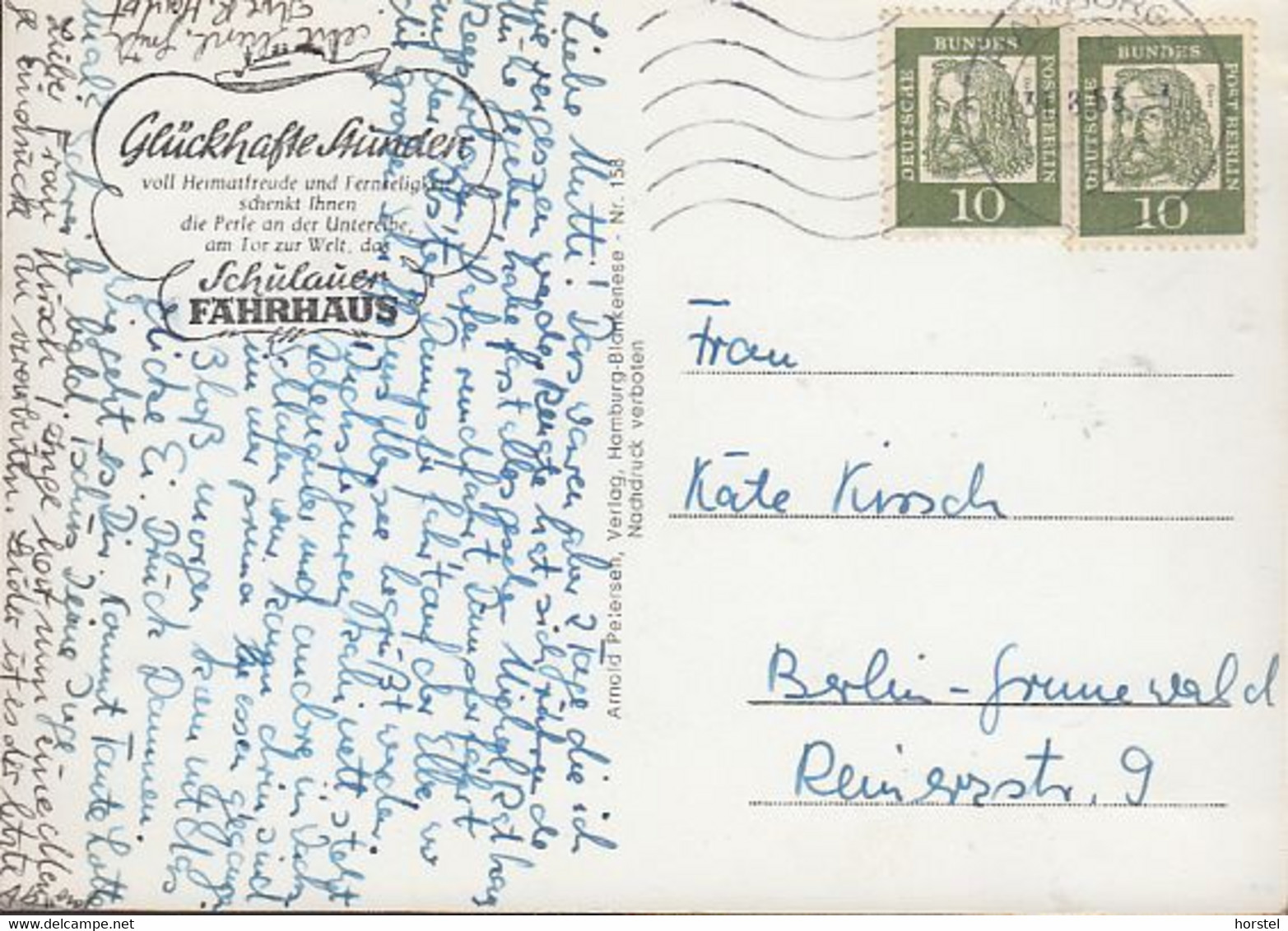 D-22880 Wedel - Schiffsbegrüßung In Schulau - Dampfer - 2x Nice Stamps - Wedel