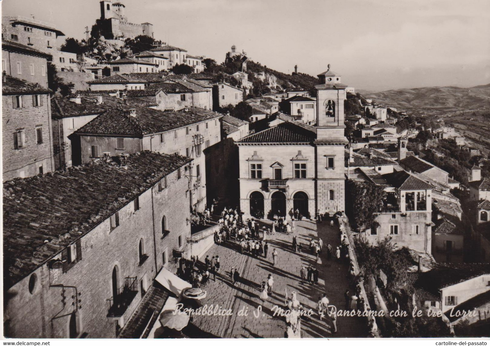 REPUBBLICA DI S. MARINO  PANORAMA CON LE TRE TORRI  NO VG - San Marino