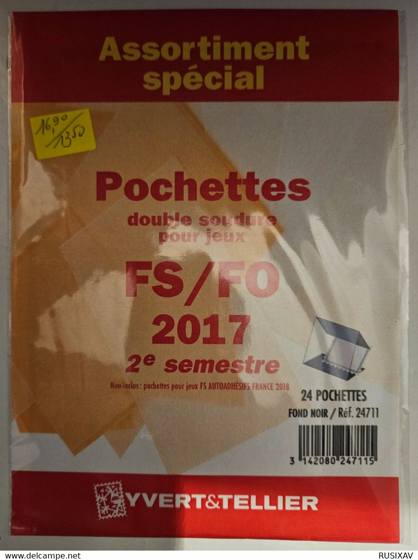 Yvert & Tellier Assortiment De Pochettes (double Soudure) : 2017-2e Semestre - Postzegelhoes