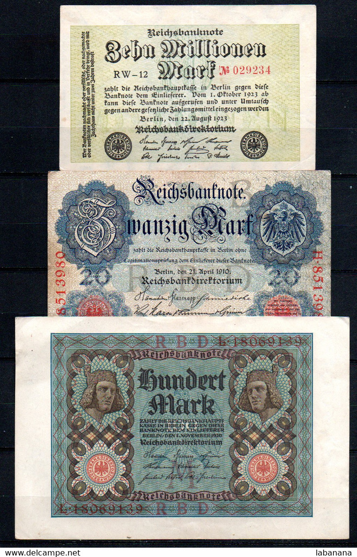 659-Allemagne Lot De 10 Billets - Colecciones
