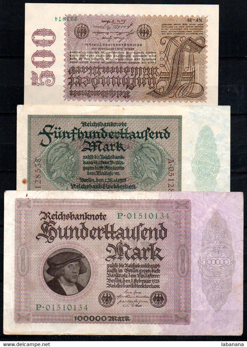 659-Allemagne Lot De 10 Billets - Colecciones