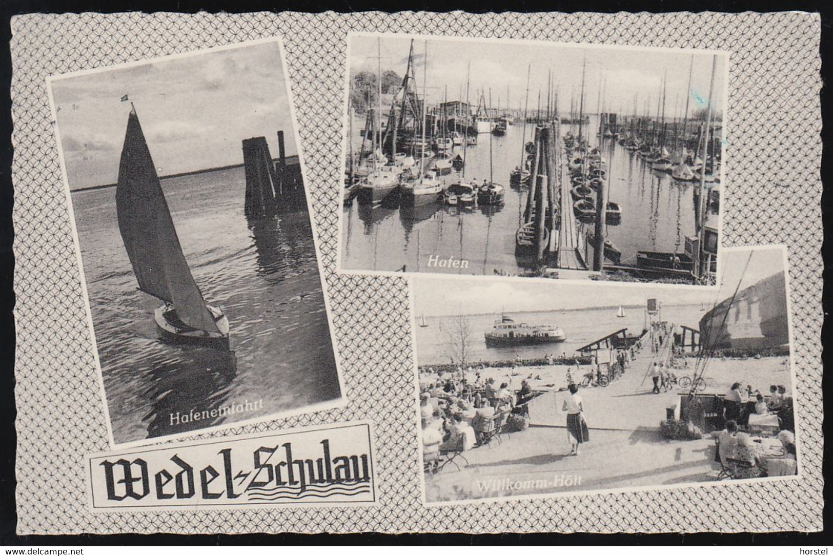 D-22880 Wedel - Schulau - Schiffsbegrüßung - Hafeneinfahrt - Segler - Dampfer - Nice Stamp (Berlin) - Wedel