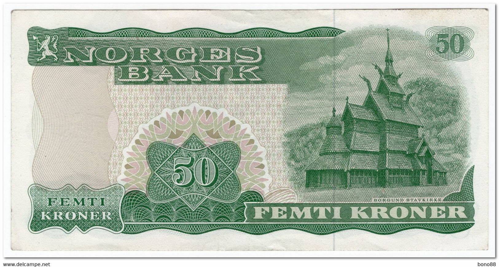 NORWAY,50 KRONER,1975,P.37c,aXF - Noorwegen