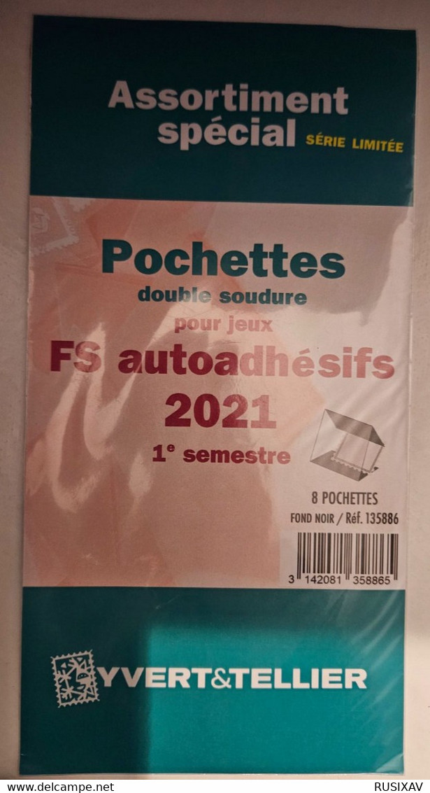 Yvert & Tellier Assortiment De Pochettes (double Soudure) : 2021 - 1e Sem. (Jeux Autoadhésifs) - Fächer