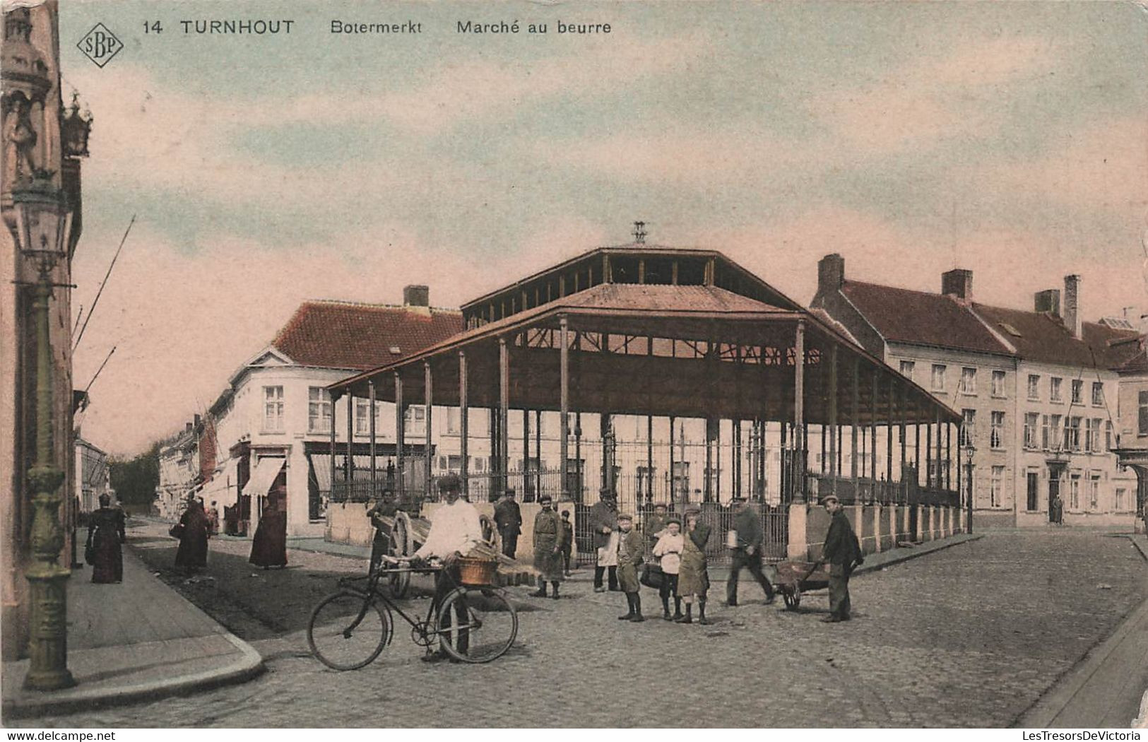 BELGIQUE - Turnhout - Marché Au Beurre - Animée Et Colorisée - Carte Postale Ancienne - - Turnhout