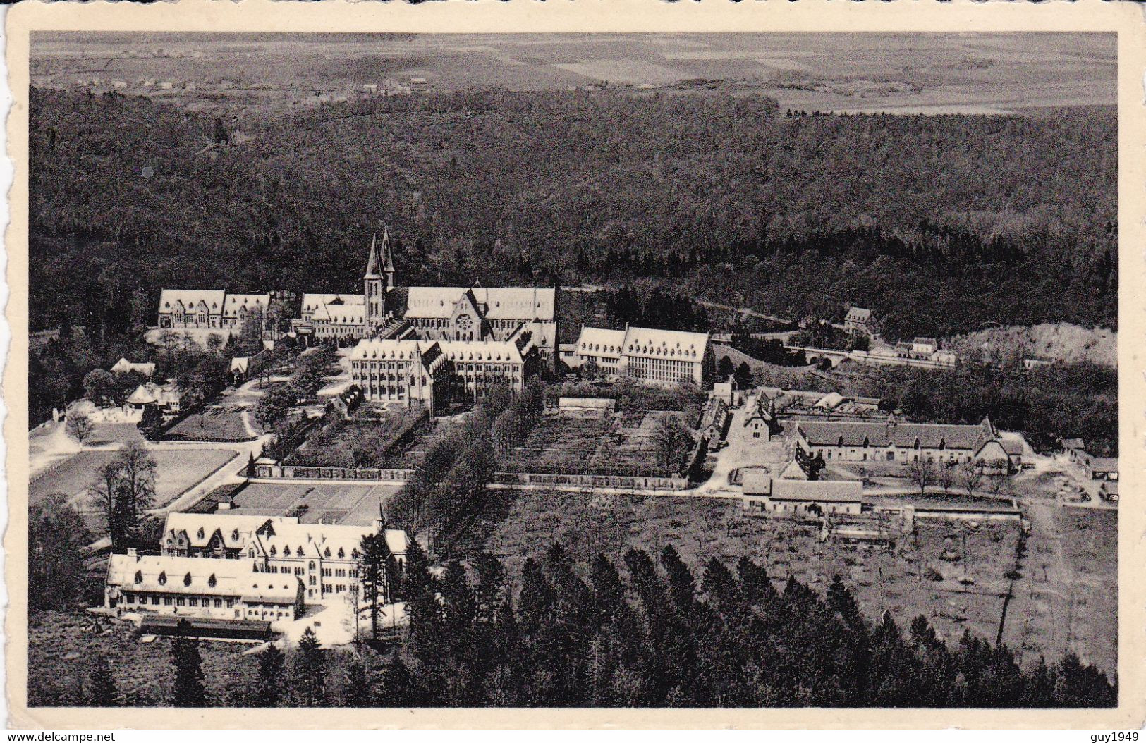 ABBAYE DE MEREDSOUS    VUE ARIENNE  DE COTE - Anhée