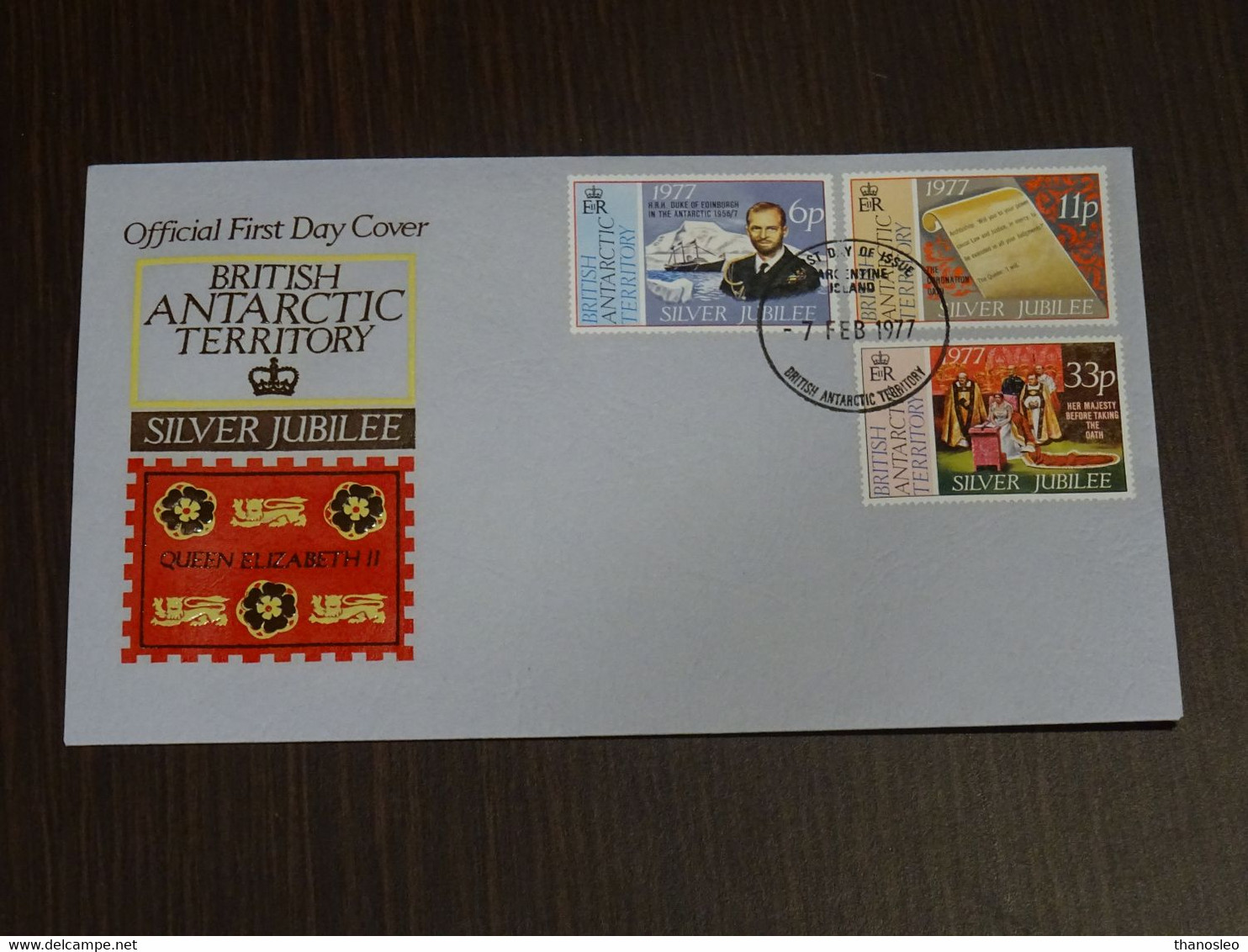 British Antarctic Territory 1977 Queen Elizabeth II Silver Jubilee FDC VF - FDC