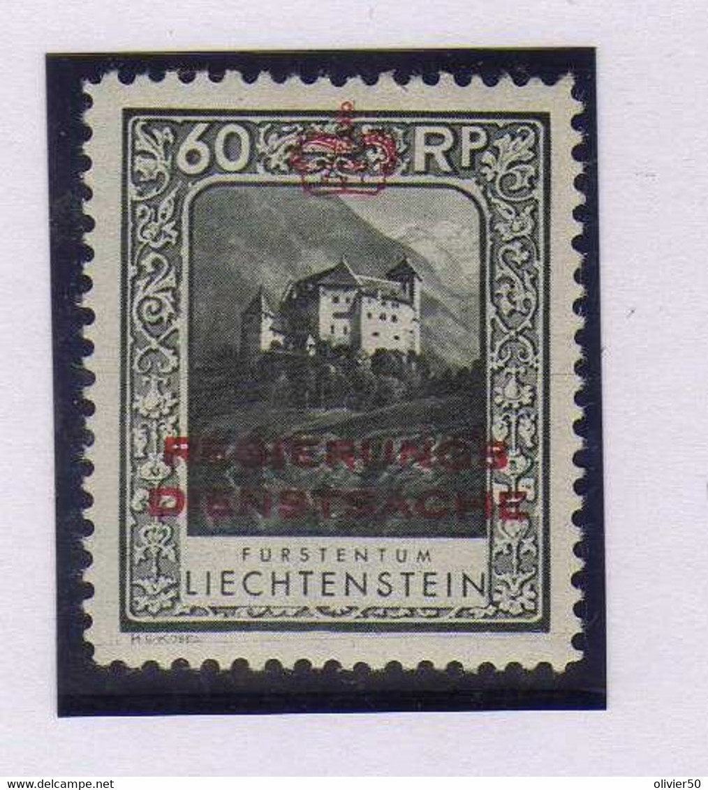 Liechtenstein -1932-   Service 60  R. Surcharge -  Neuf*  - MLH - Service