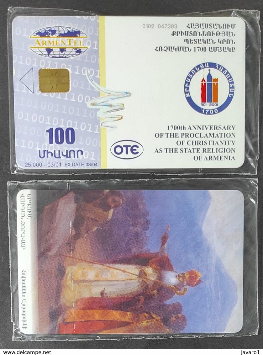 ARMENIA :  3 SETS  CHRISTIANITY  MINT In Blister  (  World POSTAGE INCLUDED - Arménie