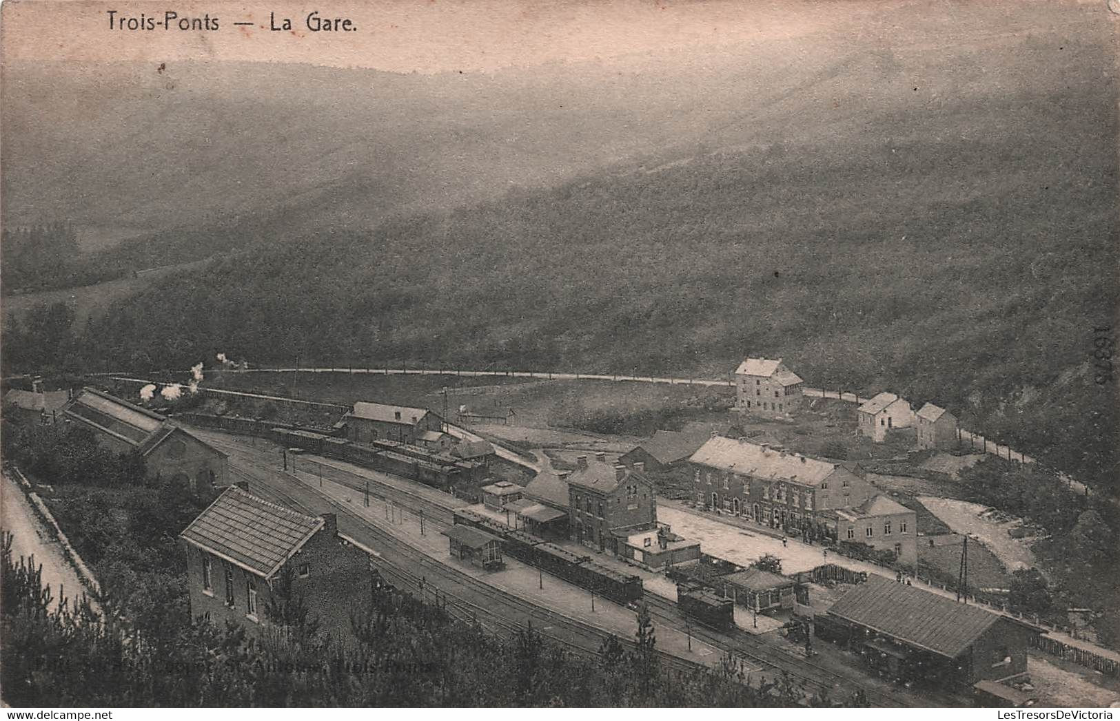 BELGIQUE - Trois Ponts - La Gare - Carte Postale Ancienne - - Trois-Ponts