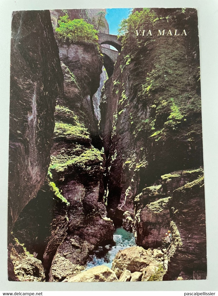 CPM - SUISSE - SUISSE - Gorge De VIA MALA - Via MALA - SCHLUCHT - Bei Thusis - Joli Cachet 1976 - Thusis