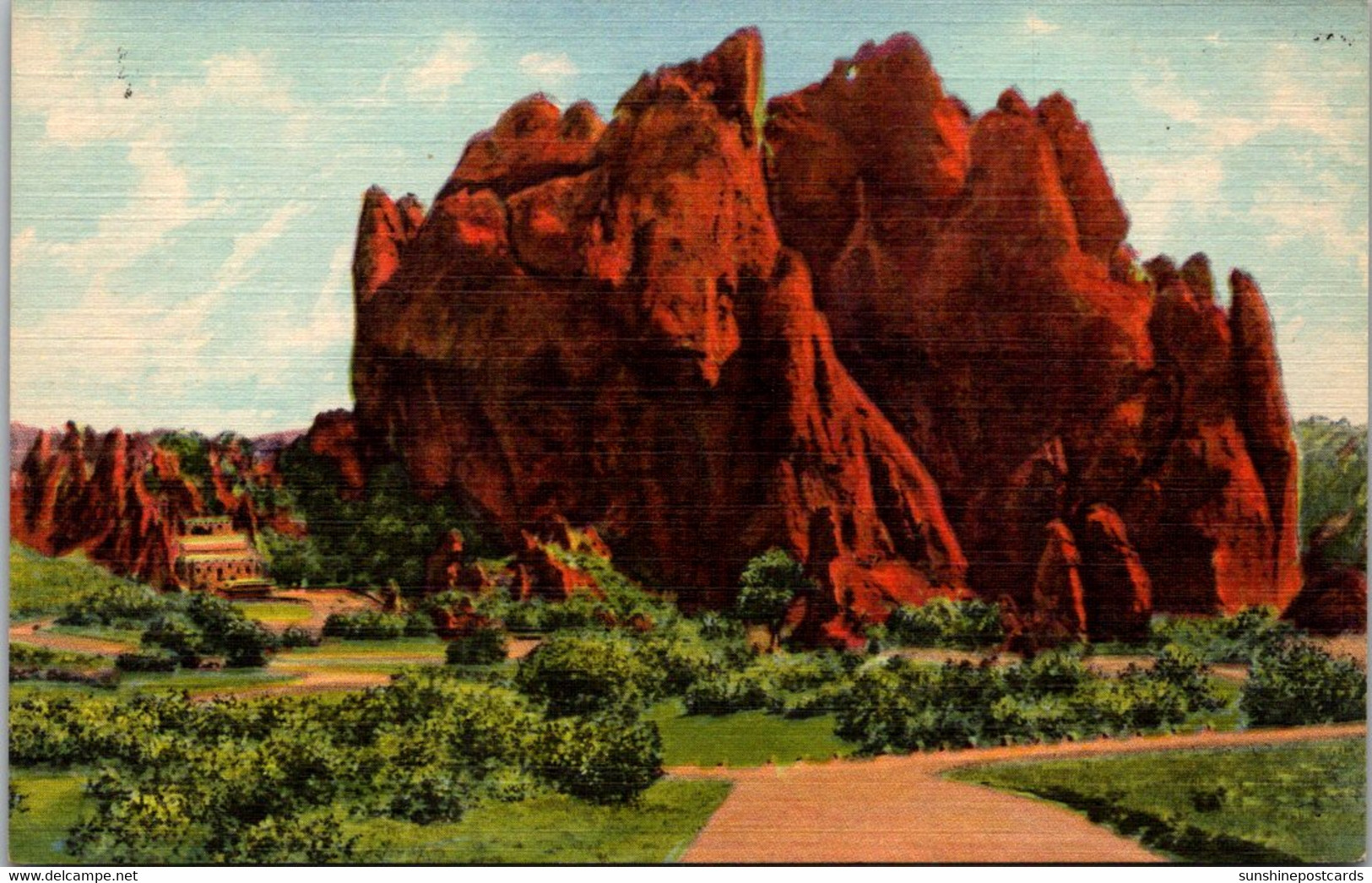 Colordao Pikes Peak Region Vista Of The Garden Of The Gods Curteich - Colorado Springs