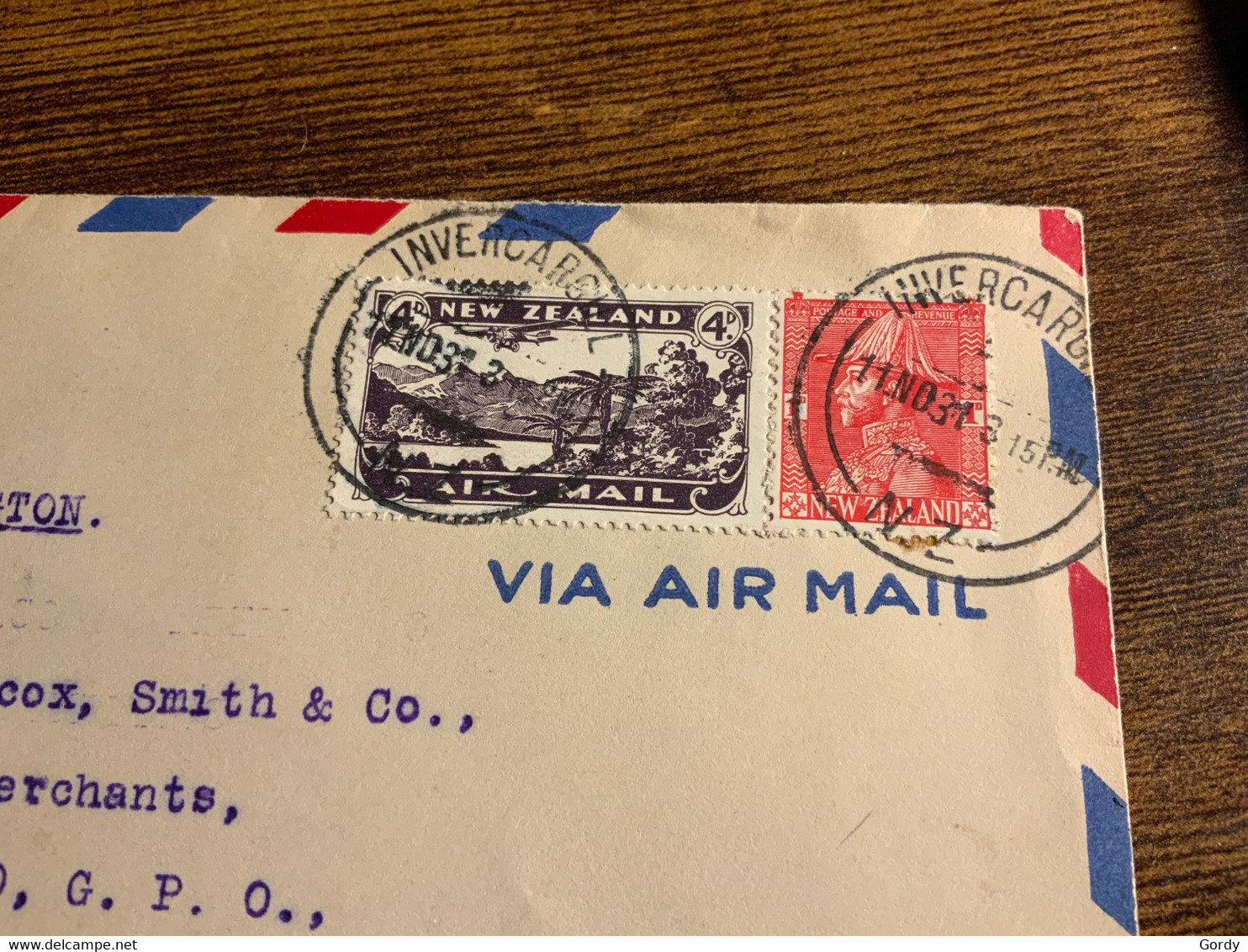 1931 New Zealand First Flight Air Mail Cover (C74) - Luchtpost