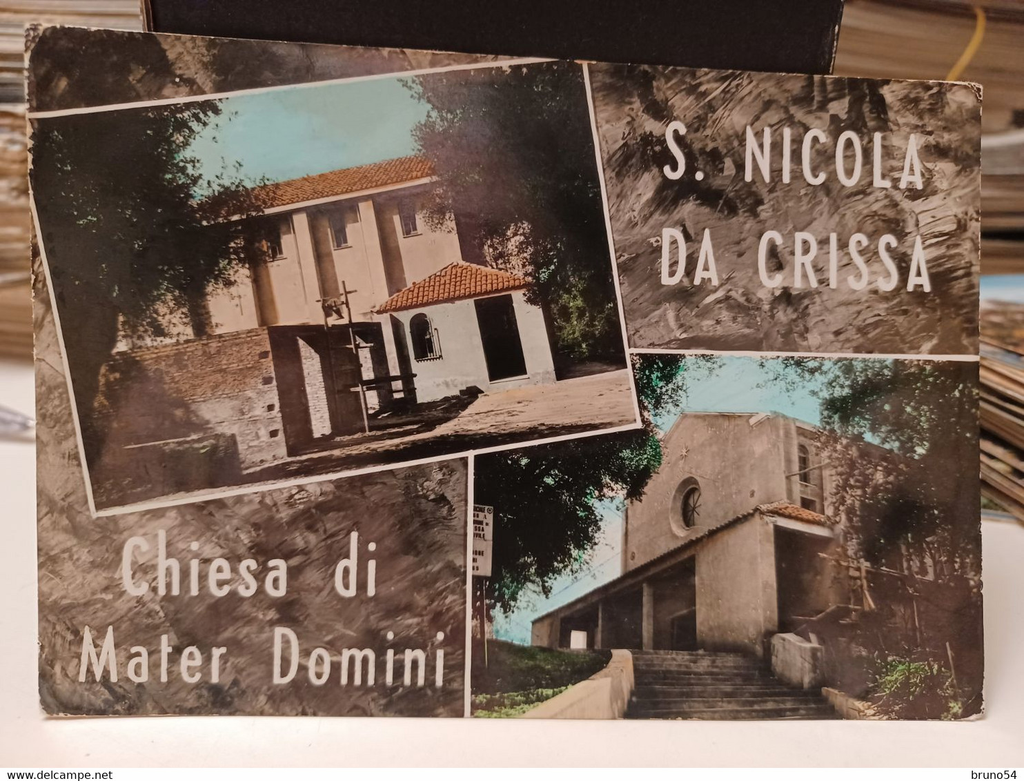 Cartolina  S.Nicola Da Crissa Provincia  Vibo Valentia, Chiesa Di Mater Domini Anni 60 - Vibo Valentia