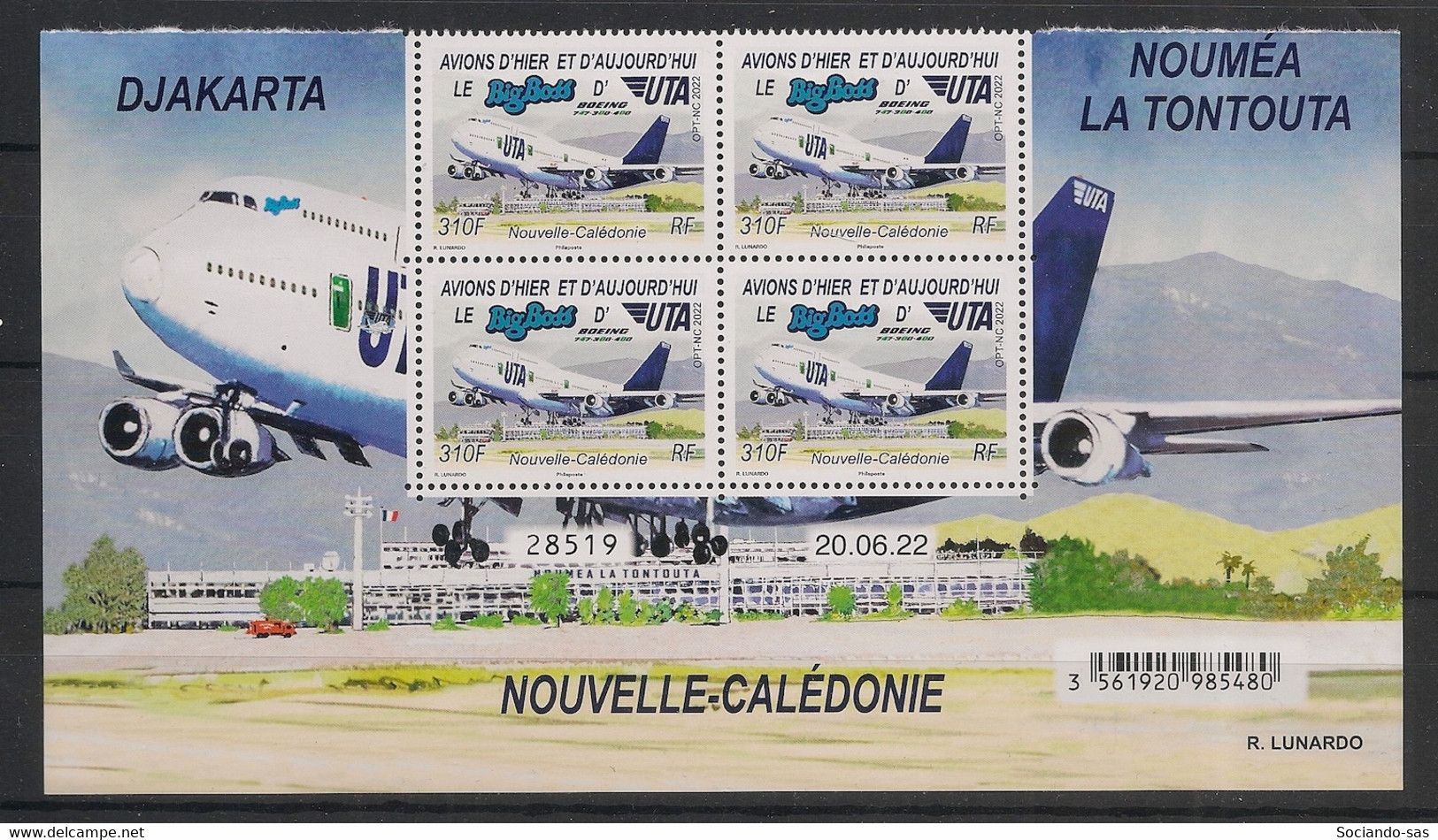 NOUVELLE-CALEDONIE - 2022 - N°Yv. 1422 - Big Boss D'UTA - Bloc De 4 Coin Daté - Neuf Luxe ** / MNH / Postfrisch - Neufs