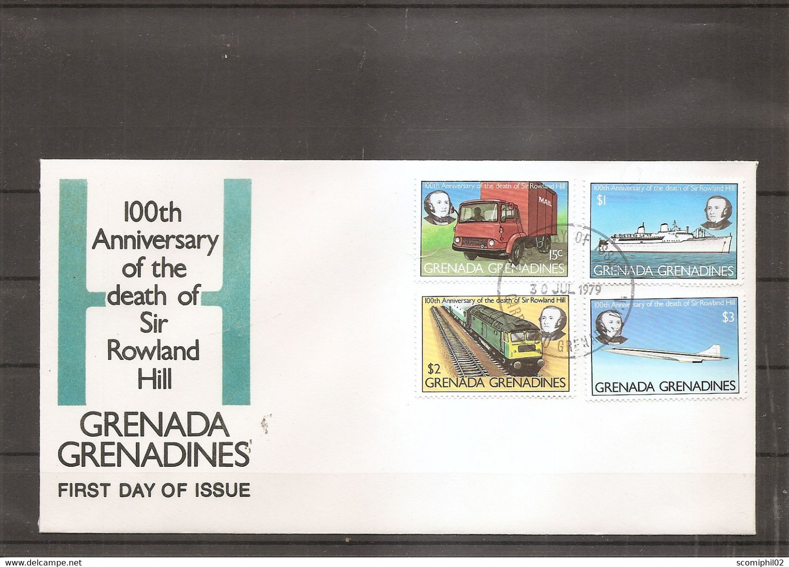 Rowland Hill ( FDC Des Grenadines De Grenade De 1979 à Voir) - Rowland Hill