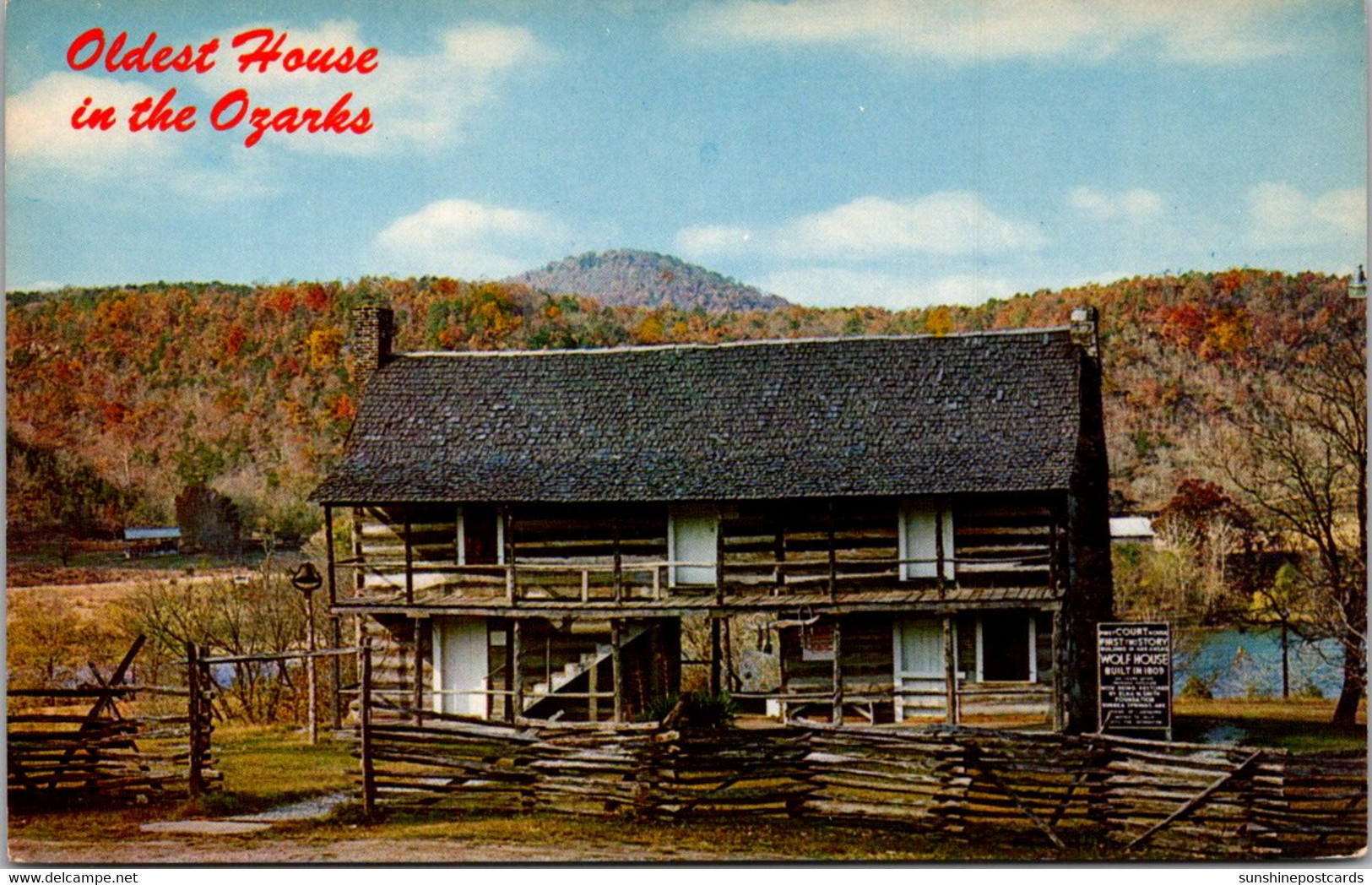 Arkansas Norfork Wolf House On White River The Oldest House In The Ozarks - Andere & Zonder Classificatie